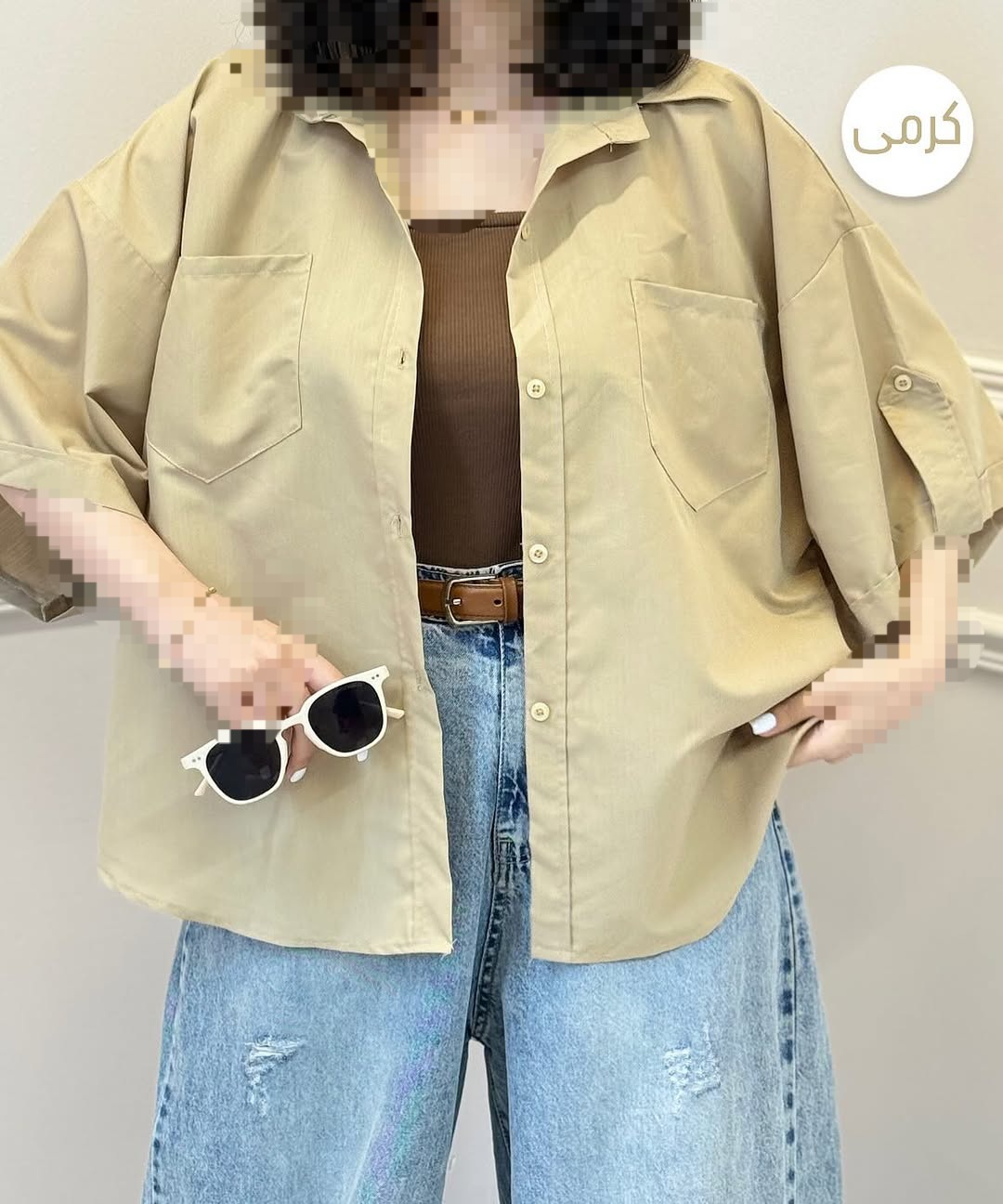 شومیز باکسی آستین پاگون | فروشگاه الاستایل